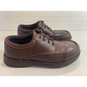 Mens Stone Creek Rounded Toe Heeled Casual Lace Up Leather Shoes SZ 10.5